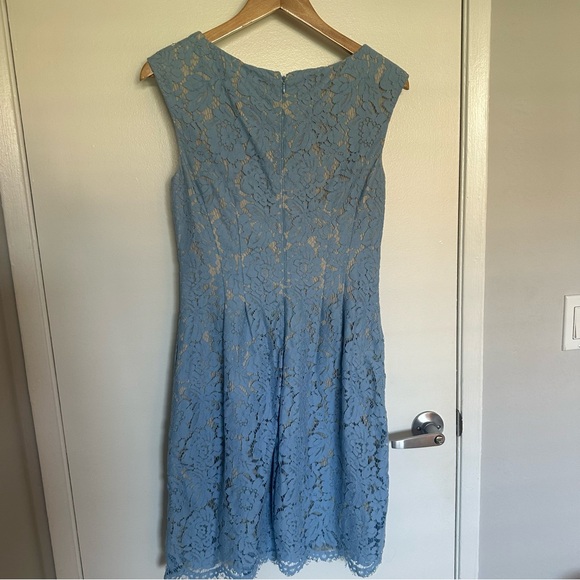 Vince Camuto Light Blue Lace Dress Size 8 - Picture 5 of 7